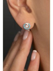 Lodie Silver Srebrne kolczyki-wkrętki z cyrkoniami rozmiar: onesize. Szare kolczyki Lodie Silver, z cyrkonią, srebrne. Za 50.95 zł.