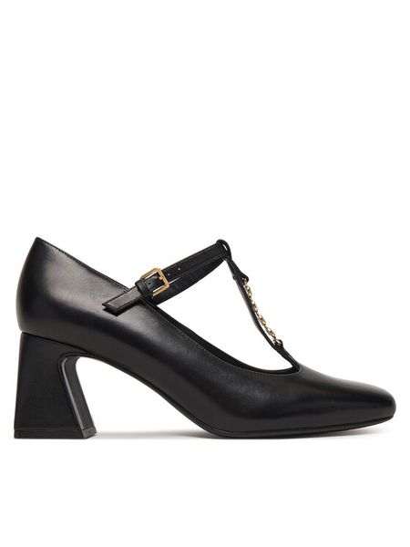 KARL LAGERFELD Półbuty Beata KL31406 Czarny. Czarne czółenka KARL LAGERFELD, bez wzorów, ze skóry, bez obcasa, na obcasie, bez zapięcia. Za 859.99 zł.