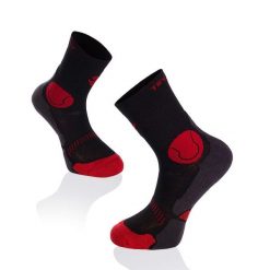 Skarpety tenisowe Fusion czarno-czerwone. Czarne skarpety TRY TO FLY, bez wzorów. W wyprzedaży za 58.09 zł.