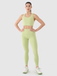 4F Legginsy treningowe z wysokim stanem damskie - zielone XL. Zielone legginsy 4f, s, bez wzorów, z dzianiny, z podwyższonym stanem. W wyprzedaży za 69.99 zł.
