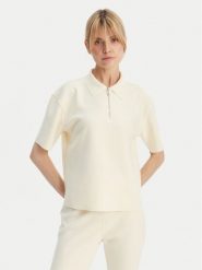 Calvin Klein Polo LV044E241G Beżowy Relaxed Fit. Brązowe koszulki polo Calvin Klein, xxl, bez wzorów, z syntetyku, bez kołnierzyka, bez ramiączek. Za 409.99 zł.