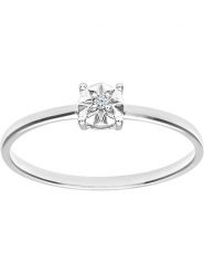 Revoni Złoty pierścionek z diamentem rozmiar: 50. Szare pierścionki Revoni, z diamentem, złote. Za 913.99 zł.