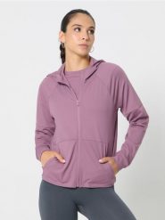 Bluza sportowa z kapturem - różowy. Czerwone bluzy Sinsay, l, bez wzorów, z kapturem. Za 49.99 zł.
