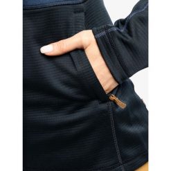 Bluza trekkingowa damska Fjallraven Abisko Trail Fleece. Niebieskie bluzy Fjällräven, xs, bez wzorów, bez kaptura. Za 592.99 zł.