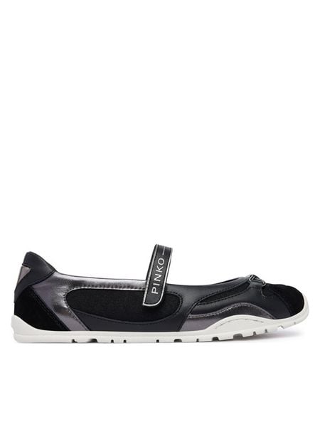 PINKO Baleriny Yulia 02 SS0187 P020 Czarny. Czarne baleriny Pinko, bez wzorów, ze skóry, bez obcasa. Za 525.99 zł.