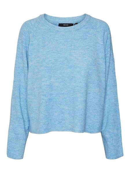 Vero Moda Sweter w kolorze błękitnym rozmiar: XS. Niebieskie swetry Vero Moda, xs, bez wzorów, bez ramiączek. Za 52.55 zł.