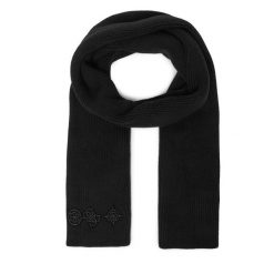 Szalik Guess. Czarne szaliki Guess, z aplikacjami. Za 289.99 zł.