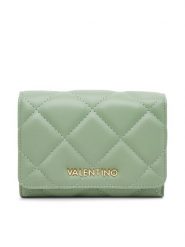 Valentino Duży Portfel Damski Ocarina VPS3KK43R Zielony. Zielone portfele Valentino, bez wzorów, ze skóry. Za 269.99 zł.