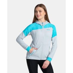 Damska bluza techniczna Kilpi MEMPHIS-W. Szare bluzy Kilpi, xs, bez wzorów, bez kaptura. Za 344.59 zł.