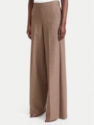 Marella Spodnie palazzo Ghinea 2623136052 Brązowy jasny Wide Leg. Brązowe spodnie materiałowe Marella, bez wzorów, z materiału. Za 1,039.00 zł.