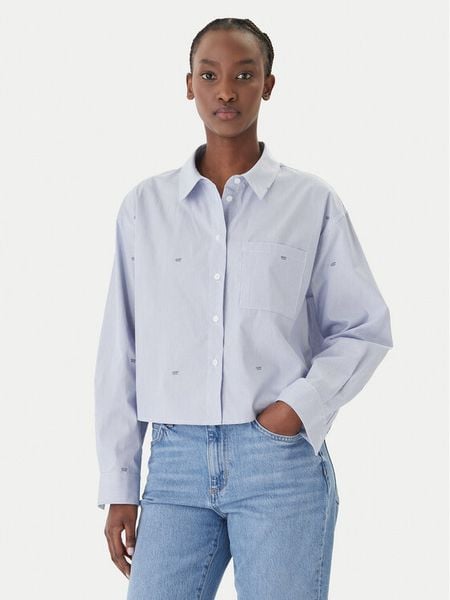 JOOP! Jeans Koszula Basima 10019224 30101901 Niebieski Oversize. Niebieskie koszule Joop! Jeans, m, bez wzorów, z bawełny, bez kołnierzyka, bez ramiączek. Za 335.99 zł.