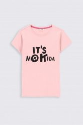 T-shirt z krótkim rękawem. T-shirty MOKIDA, s, bez wzorów, bez kołnierzyka, bez ramiączek. W wyprzedaży za 1.00 zł.