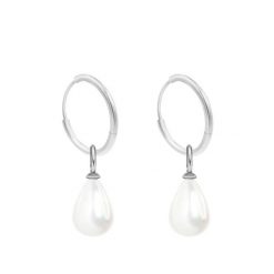 Kolczyki koła 1,4 cm z zawieszkami Pearls, posrebrzane. Kolczyki Lilou, posrebrzane. Za 277.00 zł.