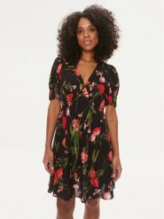 Ted Baker Sukienka letnia Sienno 275006 Czarny Regular Fit. Czarne sukienki Ted Baker, na lato, bez wzorów, z wiskozy, bez kołnierzyka, bez ramiączek. Za 659.99 zł.