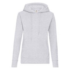 Klasyczna Bluza Z Kapturem Dla Pań I Panów. Szare bluzy FRUIT OF THE LOOM, l, bez wzorów, z kapturem. Za 98.99 zł.