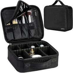 Kosmetyczka Damska Organizer na Kosmetyki. Czarne kufry i kosmetyczki Iso Trade, bez wzorów, z materiału, duże, bez dodatków. Za 55.00 zł.