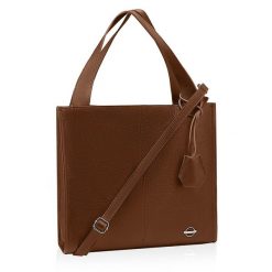 Shopperka skórzana BETLEWSKI TWB-DOL-50 CAMEL. Brązowe shopper bez wzorów, ze skóry, bez dodatków. Za 360.98 zł.