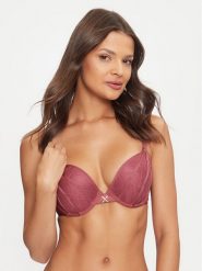 Chantelle X Biustonosz push-up Xquisite C01ANR Różowy. Czerwone biustonosze Chantelle X, bez wzorów, z syntetyku. Za 379.99 zł.