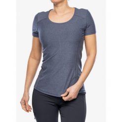 Koszulka szybkoschnąca damska Royal Robbins Amp Lite SS. Niebieskie koszulki sportowe ROYAL ROBBINS, bez wzorów, bez ramiączek. Za 182.99 zł.