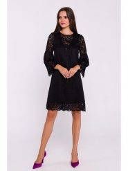 Stylove Sukienka w kolorze czarnym rozmiar: S. Czarne sukienki Stylove, s, bez wzorów, z koronki, bez kołnierzyka, bez ramiączek, midi. Za 310.45 zł.