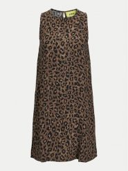 JJXX Sukienka letnia Mira 12268432 Brązowy Relaxed Fit. Brązowe sukienki JJXX, na lato, s, bez wzorów, z wiskozy, bez kołnierzyka, bez ramiączek. Za 89.99 zł.
