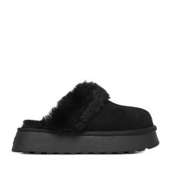 Kapcie Badura. Brązowe obuwie domowe Badura, bez wzorów, bez zapięcia. Za 179.99 zł.