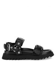 G-Star Raw Sandały DEBRA-25SS497. Czarny. Czarne sandały G-Star Raw, bez wzorów, ze skóry, retro, bez obcasa, na płaskiej podeszwie, bez zapięcia. Za 379.99 zł.