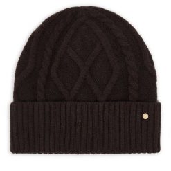 Czapka Armani Exchange. Brązowe czapki Armani Exchange, bez wzorów. Za 264.99 zł.