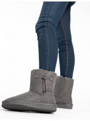 Blackfield Botki zimowe w kolorze szarym rozmiar: 36. Szare botki Blackfield, na zimę, bez wzorów, bez obcasa, bez zapięcia. Za 139.54 zł.