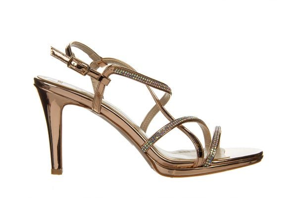 Sandały Bayla-187 587-9083 Rose 187127, Różowe złoto, Skóra ekologiczna - 38. Żółte sandały Bayla, bez wzorów, z lakierowanej skóry, bez obcasa, na platformie, bez zapięcia. W wyprzedaży za 179.10 zł.