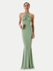 NORMA KAMALI Sukienka wieczorowa KK1253PLO68835 Zielony Slim Fit. Zielone sukienki Norma Kamali, m, bez wzorów, z syntetyku, wizytowe, bez kołnierzyka, bez ramiączek. Za 1,809.00 zł.