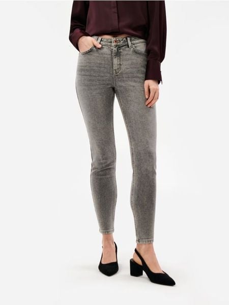 Jeansy slim - szary. Szare jeansy Sinsay, bez wzorów. Za 54.99 zł.