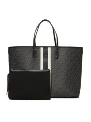 Tommy Hilfiger Torebka Th Monoplay Le Maxi Tote AW0AW17697 Czarny. Czarne shopper TOMMY HILFIGER, bez wzorów, ze skóry, bez dodatków. Za 999.99 zł.