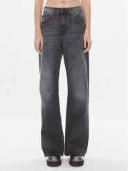 Pinko Jeansy Wanda 101733 A13Z Szary Wide Leg. Szare jeansy Pinko, bez wzorów. Za 445.99 zł.