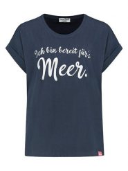 Eight2Nine Koszulka w kolorze granatowym rozmiar: XL. Niebieskie bluzki Eight2Nine, xl, bez wzorów, z bawełny, bez kołnierzyka, bez ramiączek. Za 43.99 zł.