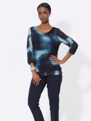 WITT WEIDEN Bluzka w kolorze granatowym rozmiar: 48. Niebieskie bluzki WITT WEIDEN, bez wzorów, bez kołnierzyka, bez ramiączek. Za 60.88 zł.