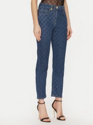 Elisabetta Franchi Jeansy PJ-95N-51E2-V400 Granatowy Regular Fit. Niebieskie jeansy Elisabetta Franchi, bez wzorów. Za 969.99 zł.