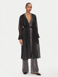 Lola Casademunt by Maite Trencz MS2502018 Czarny Regular Fit. Czarne płaszcze Lola Casademunt by Maite, xl, bez wzorów, z syntetyku, bez kaptura. Za 369.99 zł.