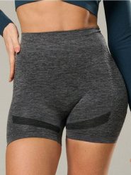 Krótkie legginsy z ozdobnym wzorem po bokach - szary. Szare legginsy Sinsay, l, bez wzorów, krótkie. W wyprzedaży za 14.99 zł.
