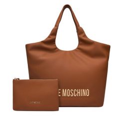Torebka LOVE MOSCHINO. Brązowe shopper Love Moschino, bez wzorów, bez dodatków. Za 879.99 zł.
