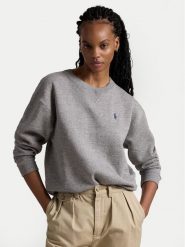 Polo Ralph Lauren Bluza 211943006004 Szary Relaxed Fit. Szare bluzy Polo Ralph Lauren, xs, bez wzorów, z bawełny, bez kaptura. Za 469.99 zł.