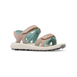 Sandały turystyczne damskie Trailstorm Hiker 2 Strap. Brązowe sandały Columbia, bez wzorów, sportowe, bez obcasa, bez zapięcia. Za 298.40 zł.