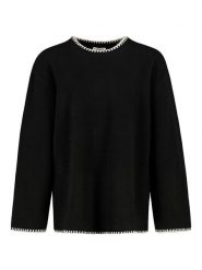 Sublevel Sweter w kolorze czarnym rozmiar: XS. Czarne swetry Sublevel, xs, bez wzorów, bez ramiączek. Za 43.68 zł.