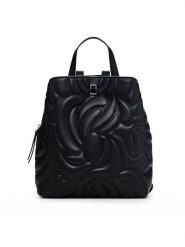 Desigual Plecak 24WAKP05 2000 Czarny. Czarne plecaki Desigual, bez wzorów, ze skóry. Za 379.99 zł.