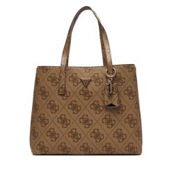 Torebka Guess. Brązowe torebki klasyczne Guess, z aplikacjami, bez dodatków. Za 749.99 zł.