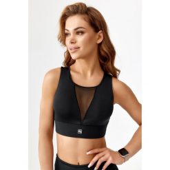 Stanik top sportowy treningowy szybkoschnący Rough Radical Sports Bra Kendi. Czarne bielizna sportowa ROUGH RADICAL, s, bez wzorów. W wyprzedaży za 110.42 zł.