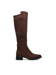 MICHAEL Michael Kors Muszkieterki Lex 40F5LXMB5S Brązowy. Brązowe kozaki MICHAEL Michael Kors, z materiału, bez obcasa, na płaskiej podeszwie, bez zapięcia. Za 879.99 zł.
