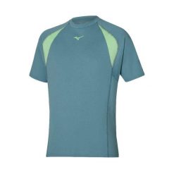 T-shirt Mizuno Athletics Oversize Tee. Zielone t-shirty Mizuno, bez wzorów, bez kołnierzyka, bez ramiączek. Za 188.00 zł.