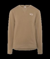 Bluza damska Kari Traa. Brązowe bluzy Kari Traa, l, bez wzorów, z bawełny, bez kaptura. Za 310.55 zł.