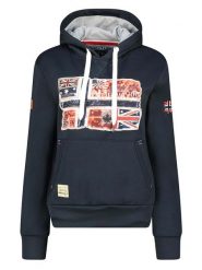 Geographical Norway Bluza "Gpepe2" w kolorze granatowym rozmiar: M. Niebieskie bluzy Geographical Norway, m, bez wzorów, z kapturem. Za 113.99 zł.